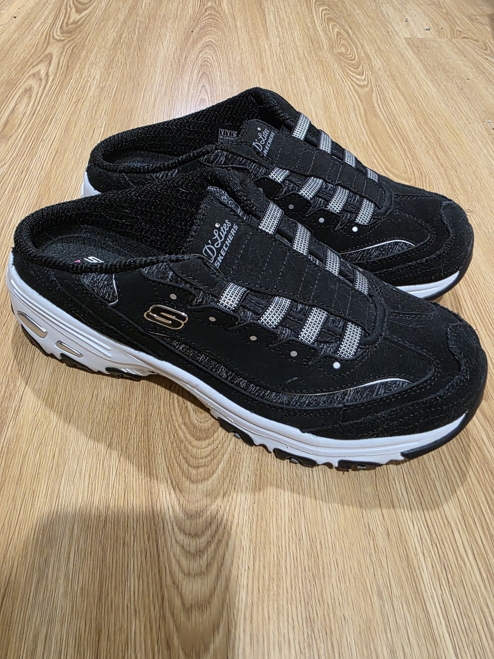 Skechers Black Slip-On Walking Shoes for Women